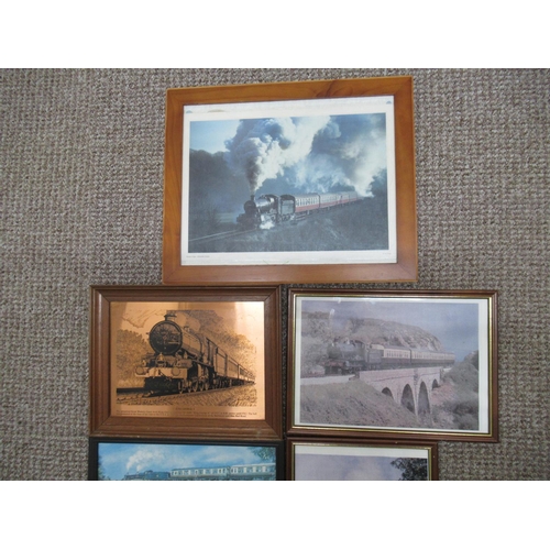 409 - A selection of Railway Themed Pictures and Prints