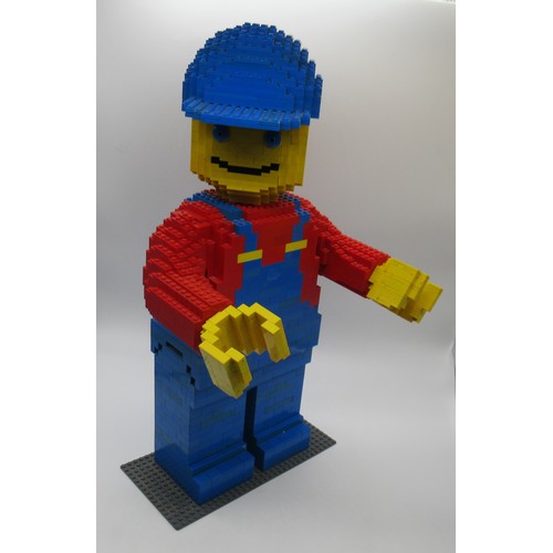 415 - A 50cm High Lego Workman Model (Took 40 hours to make!) 2.75KG