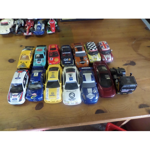 427 - 14 x Scalextric Cars - Touring cars, Rally cars and Leyland Truck etc