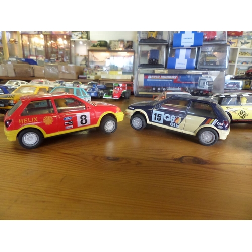 427 - 14 x Scalextric Cars - Touring cars, Rally cars and Leyland Truck etc