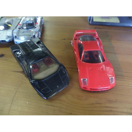 428 - 12 x Scalextric Cars - Circuit cars, Porsche, Jaguar, F1 etc