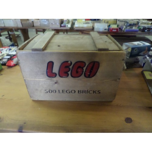 432 - A Genuine Lego Wooden Storage Box