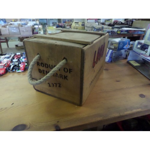 432 - A Genuine Lego Wooden Storage Box