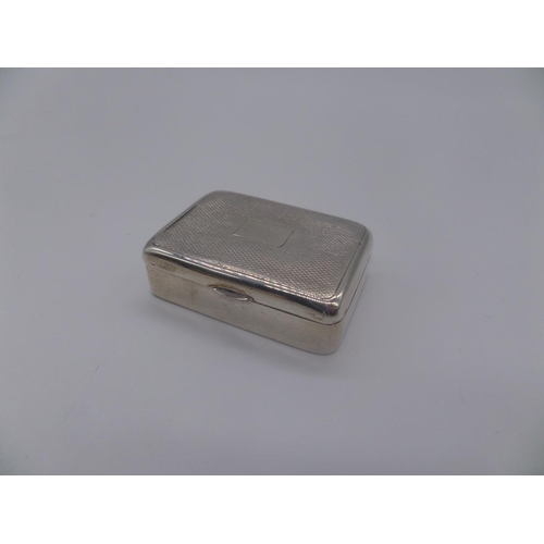 91 - A Hallmarks Silver Pill Box, Weight Approx. 32g