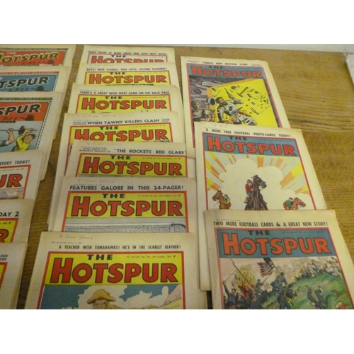 77 - 1958 'The Hotspur ' Magazines June to December 1958  x 18