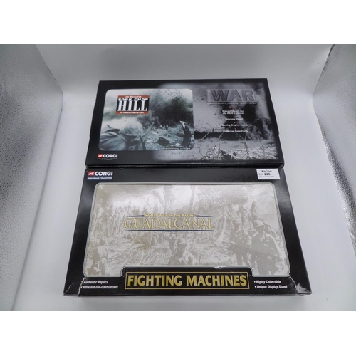 564 - Corgi A Century of War,  Pork Chop Hill and Fighting Machines Guadalcanal 2 x Boxed Sets