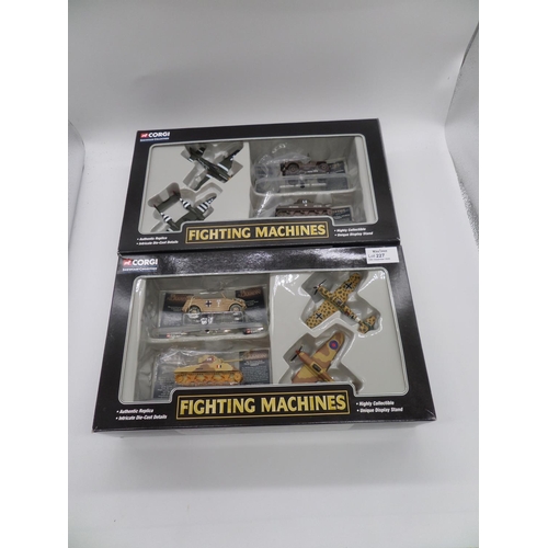 565 - Corgi Fighting Machines 2 x Boxed Sets - Operation Overlord and El Alamein