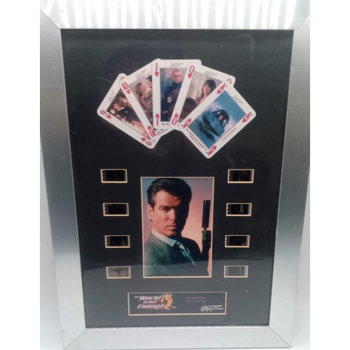 594 - James Bond 007 Autographs, Posters and Film Cells inc Roger Moore autographed picture, Sean Connery ... 