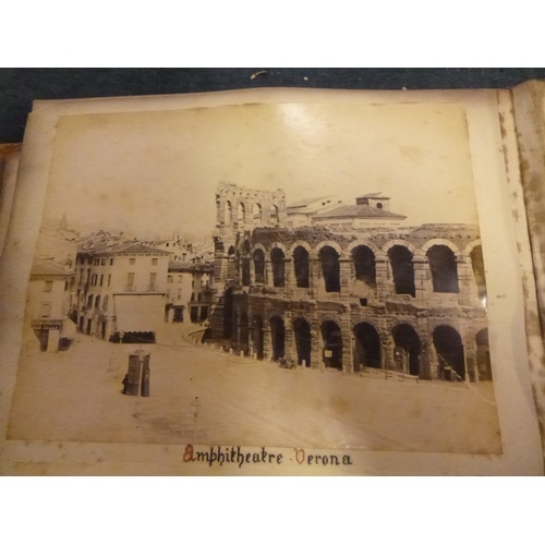 3a - An Antique Book Containing Photographs of Verona etc. - Italian Scenes