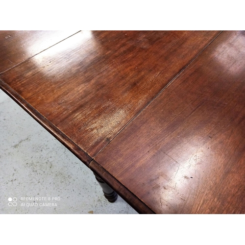 106 - Antique Mahogany Folding  Gateleg Table 138 x 104 x 72cm