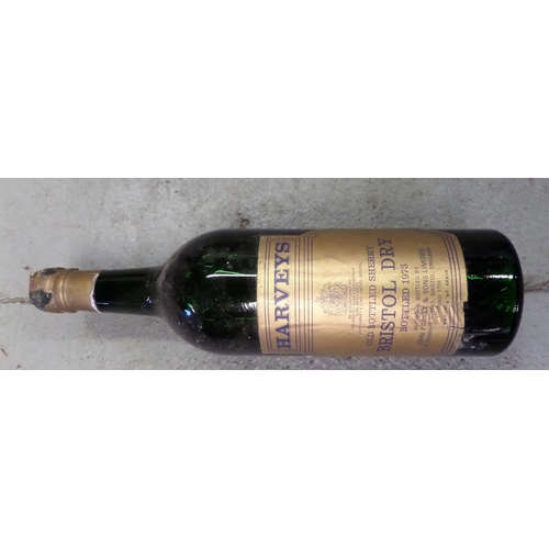 112 - A 1973 Bottle of Harveys Bristol Dry ( as found)