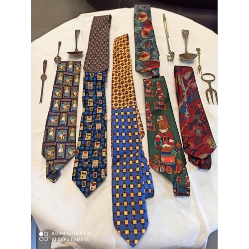 122 - Assorted Ties inc. Wallace and Grommit, Simpsons etc.