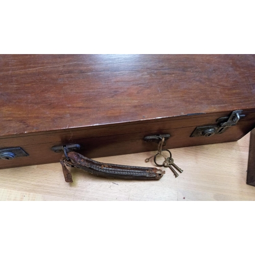 38 - 3 x Vintage Wooden Boxes - as found