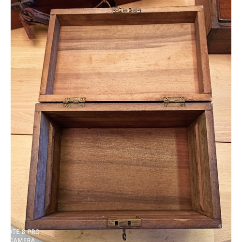 38 - 3 x Vintage Wooden Boxes - as found