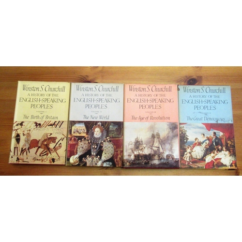 110 - Winston Churchills ' A History of the English Speaking Peoples ' Cassell Vols 1 - 4 ( 1st and 2nd Ed... 