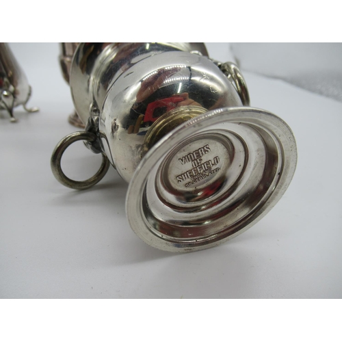 111g - Mappin & Webb and Viners Silver Plated Cruets etc.