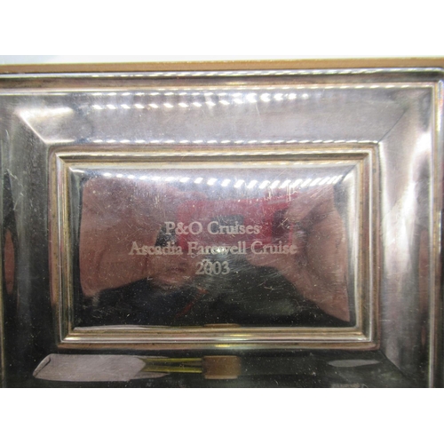 113b - A Silver Plated P&O Arcadia and Other Trinket Boxes
