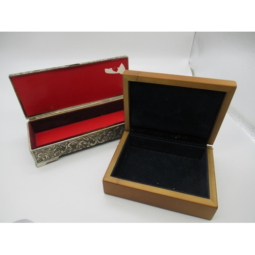 113b - A Silver Plated P&O Arcadia and Other Trinket Boxes
