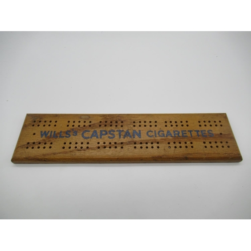 91b - Wills Capstan Cigarettes Cribbage Board