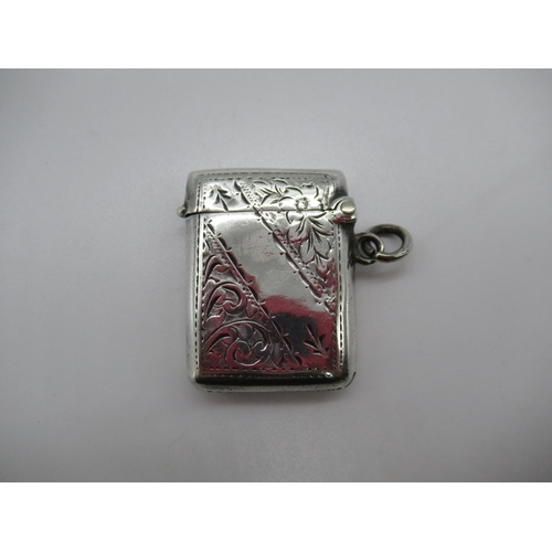 94a - Hallmarked Silver Vesta Case 13 grams