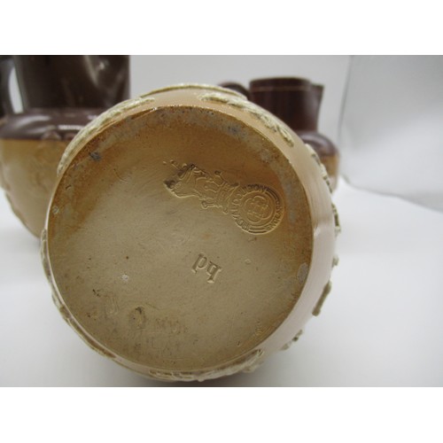 93a - Royal Doulton Lambethware and Dewars Whiskey Salt Glazed Water Jugs Early 1900's