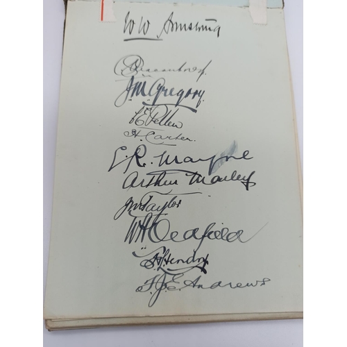 93b - A 1916 Autograph Album Including WWI Cartoons and Signatures of Australian Imperial Force 1919