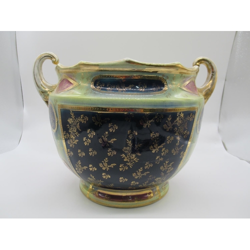 108a - A Venetian Cabinet Bowl with 2 x Handles by AG Harley Jones (marked 1907 - 1934) Fenton Staffs