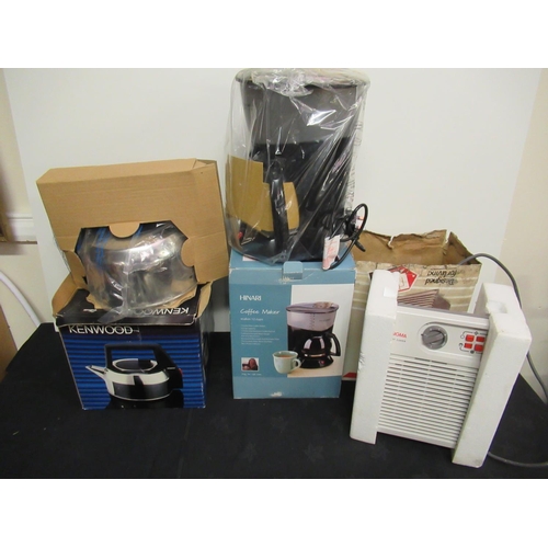 114a - A Kenwood Kettle, Hinari Coffee Maker and Sigma Heater
