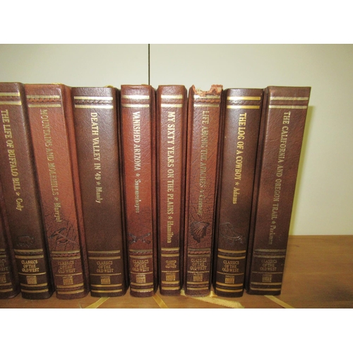53b - Classics of the Old West - Time Life Books Set ( 2 with damage to spines as pictured)