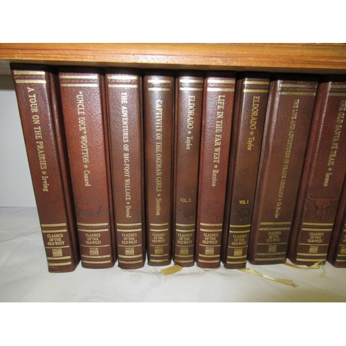 53b - Classics of the Old West - Time Life Books Set ( 2 with damage to spines as pictured)