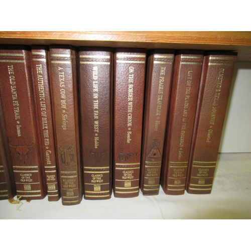 53b - Classics of the Old West - Time Life Books Set ( 2 with damage to spines as pictured)