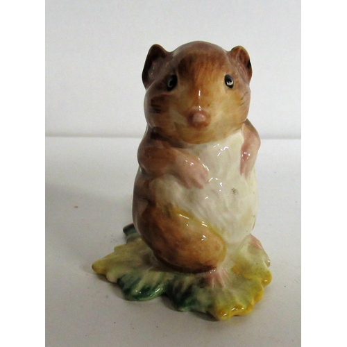 112a - An Old Beswick Beatrice Potter Timmy Willie From Johnny Town Mouse Figurine ( slight chip behind ear... 