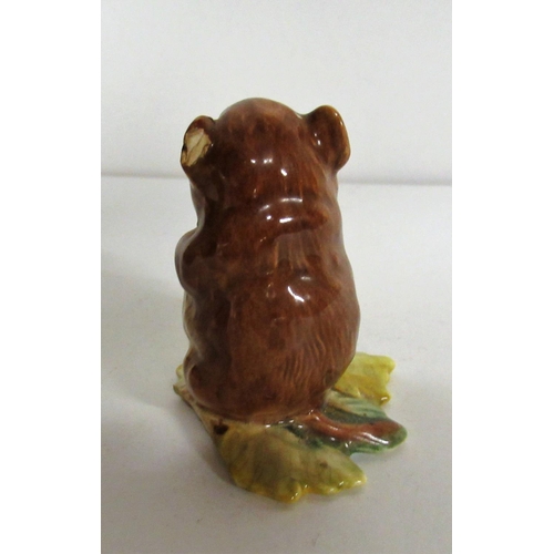112a - An Old Beswick Beatrice Potter Timmy Willie From Johnny Town Mouse Figurine ( slight chip behind ear... 