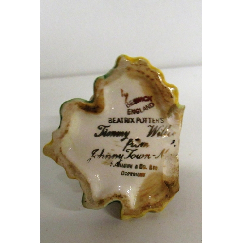 112a - An Old Beswick Beatrice Potter Timmy Willie From Johnny Town Mouse Figurine ( slight chip behind ear... 