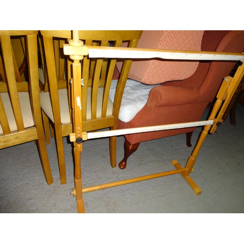 101A - On Behalf of Stoke St Michael War Memorial Hall Charity- Wooden Tapestry Stand