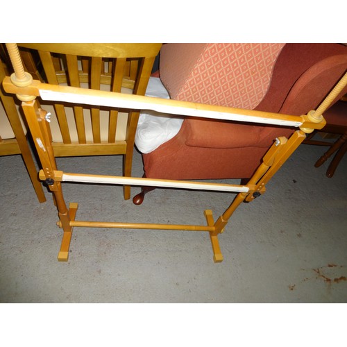 101A - On Behalf of Stoke St Michael War Memorial Hall Charity- Wooden Tapestry Stand