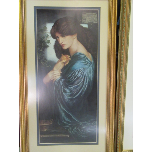 40 - 2 x Pre-Raphaelite Framed Prints, The Golden Stairs by Edward Coley Burne - Jones 1833 -99 80cm x 45... 