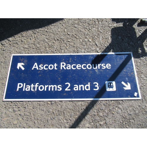 49 - Ascot Racecourse Railway Sign 132 x 51cm