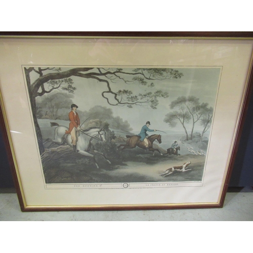 58 - 8 x Framed Prints of Fox Hunting etc. 1 x 92 x 52cm Unknown Artist.  7 x 57 x 47cm by Samuel Howett ... 