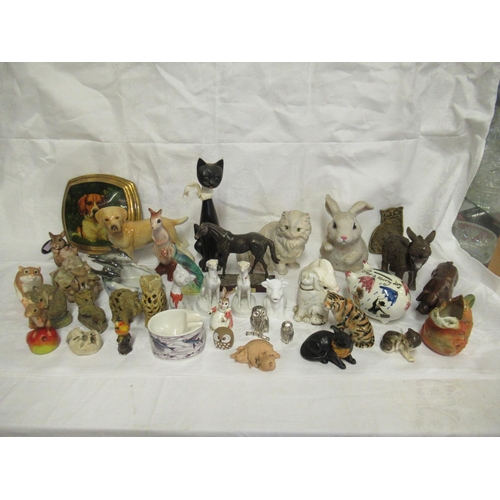 60 - A Large Quantity of Animal Ornaments etc. Inc. Jema Holland Cat, Leonardo Collection