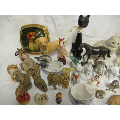 60 - A Large Quantity of Animal Ornaments etc. Inc. Jema Holland Cat, Leonardo Collection