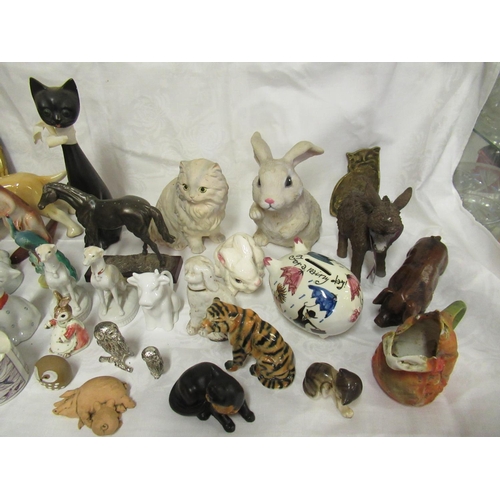 60 - A Large Quantity of Animal Ornaments etc. Inc. Jema Holland Cat, Leonardo Collection