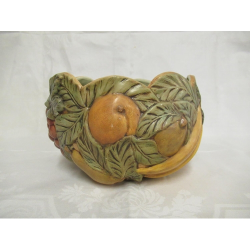 74 - A Vintage Roseville Pottery Style Fruit Bowl Signed 