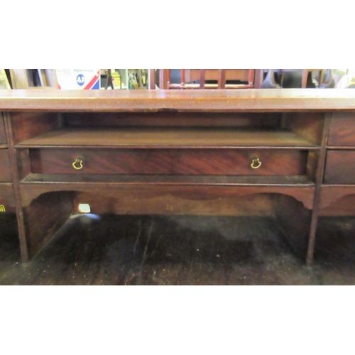 12A - A Georgian Antique Cuban Mahogany Bureau ( one inner drawer missing) 98 x 40 x 92cm