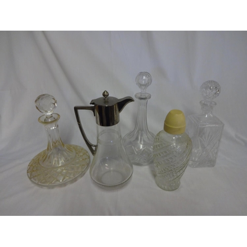 69a - A Collection of 5 x Decanters