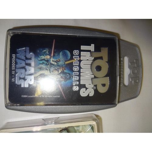 699 - A Large Quantity of Vintage and Modern Top Trump Playing Cards approx. 53 - Star Wars, marvel, Cars,... 