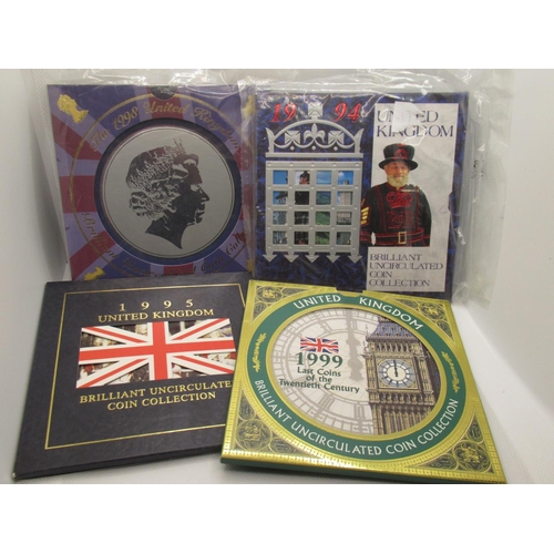 710 - A Quantity of UK Coin Sets 1994,1995,1998,1999