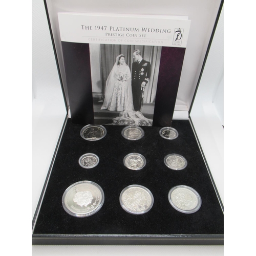 714 - The 1947 Platinum Wedding Prestige Coin Set - The Bradford Exchange