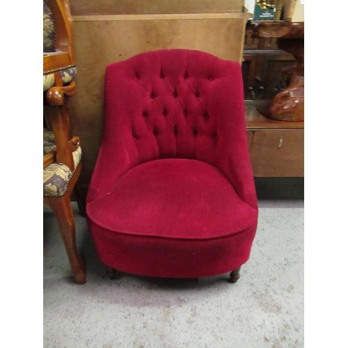 802 - A Button Back Bedroom Chair