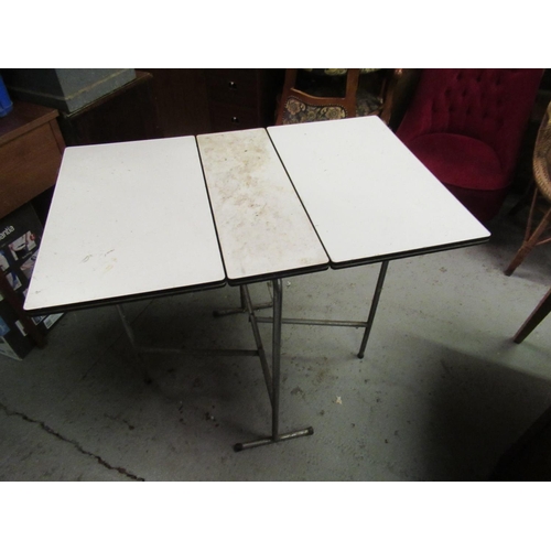 821 - A Retro Folding Formica Table 92 x 79 x 60cm (open)